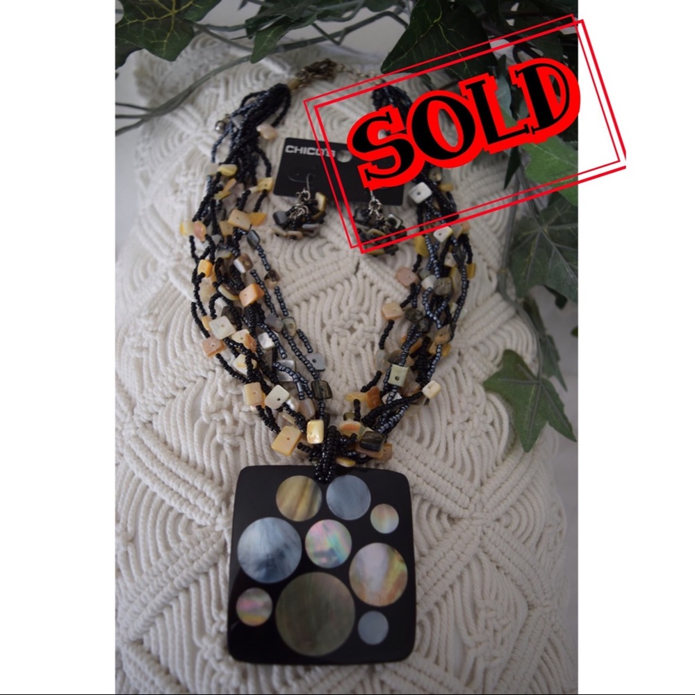 Chico's Necklace & Earrings Set